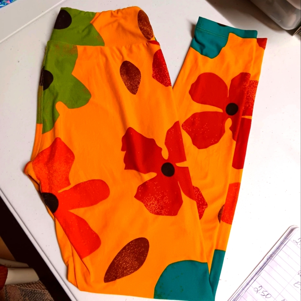 LuLaRoe Multicolor Leggings EUC